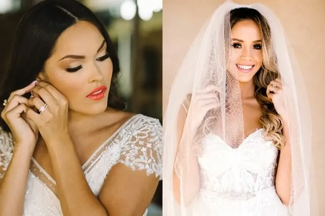 Wedding makeup by Misty Rockwell Artistry Team