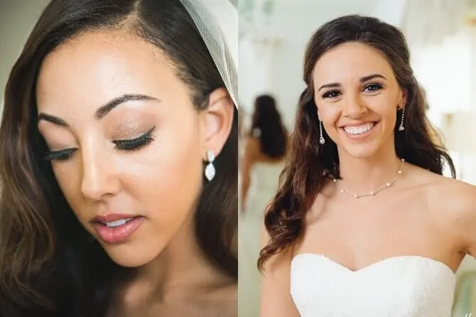 Wedding makeup by The Bridal Suite